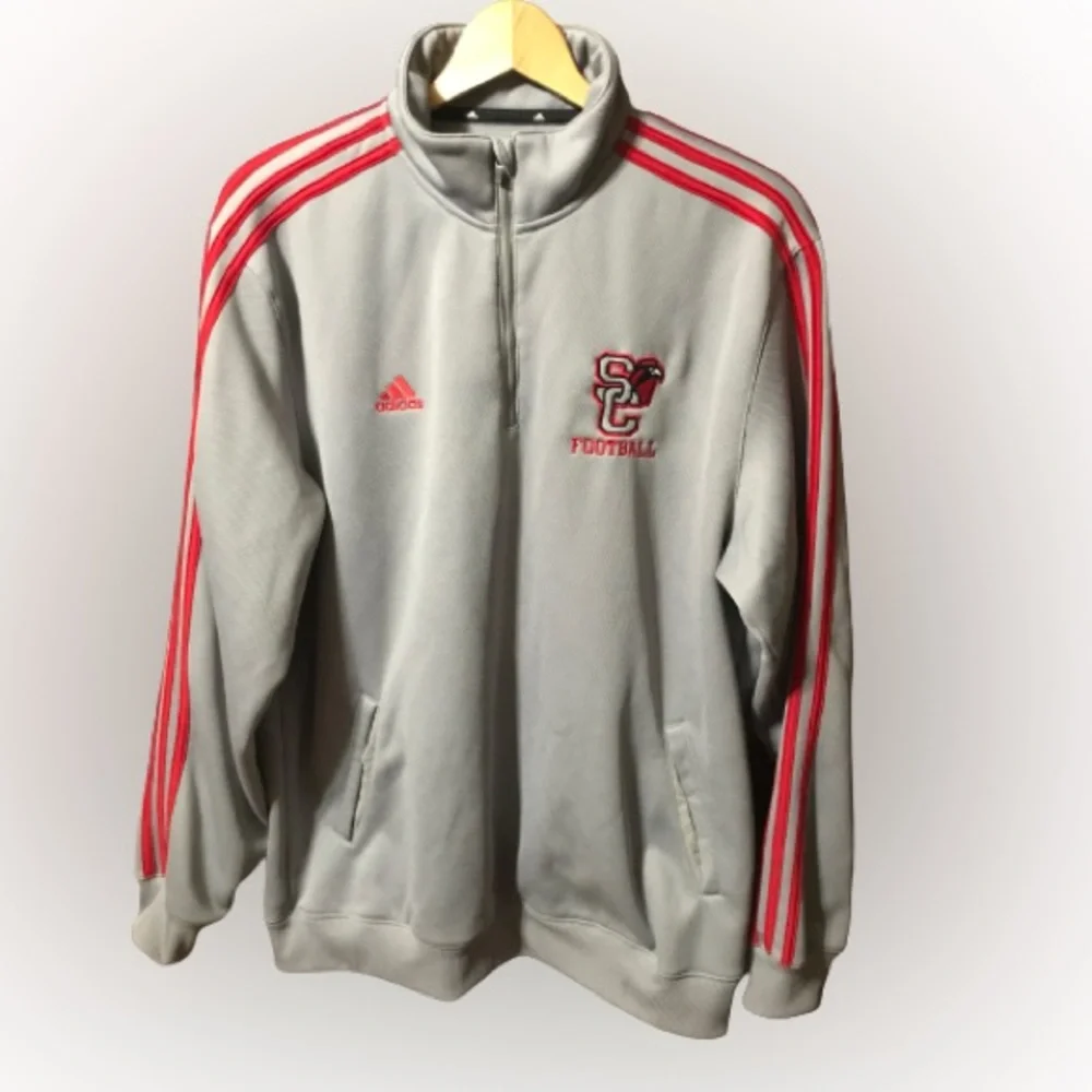 Adidas South Carolina cardinals athletic quarter zip pullover sweatshirt…